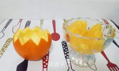 Make Orange steamed eggs step 1
