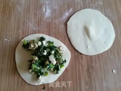 Make Green tofu buns step 9
