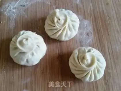 Make Green tofu buns step 10
