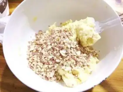 Make Peanut waffles step 4