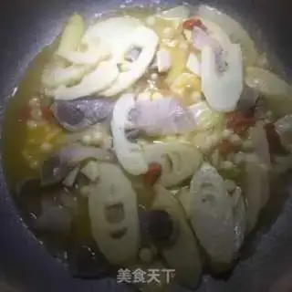 Make Chicken-head fried meat step 9