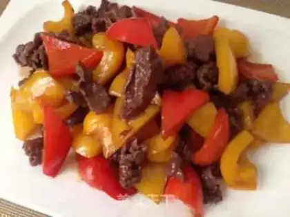 Make Pepper beef step 2