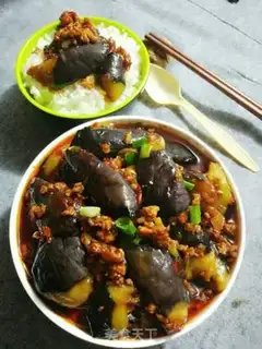 Make Fish, pork and eggplant step 12