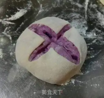 Make Potato flower buns step 11