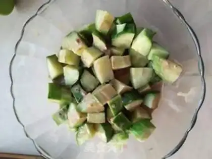 Make Soy sauce with cucumber peanuts step 5
