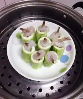 Make Garlic melon shrimp step 5