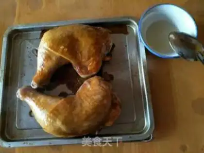 Make Electric roast chicken leg step 4