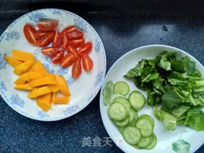 Make Mango lemon salad step 1