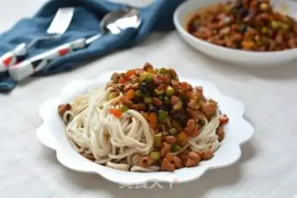 Make Spicy tritium noodles step 11