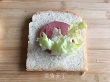 Make Toon sandwich step 1