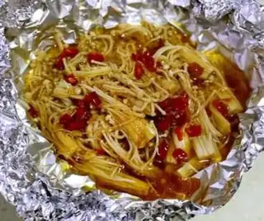 Make Garlic roasted golden mushrooms step 7
