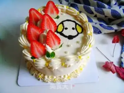 Make Strawberry cream cake step 13