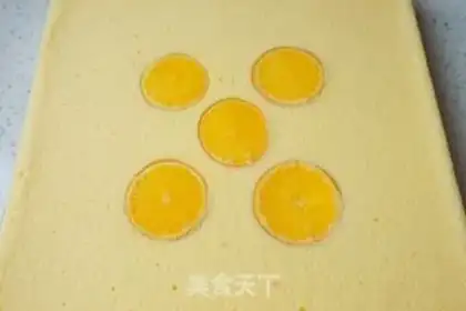 Make Orange cake roll step 12