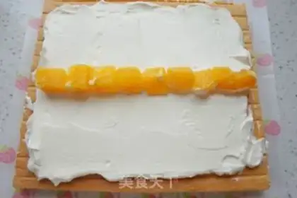 Make Orange cake roll step 13