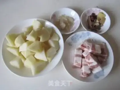 Make Potato red meat step 0