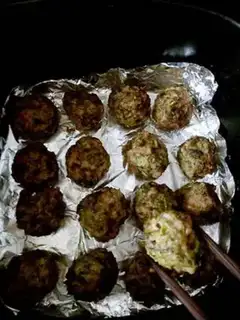 Make Fried meatballs step 10