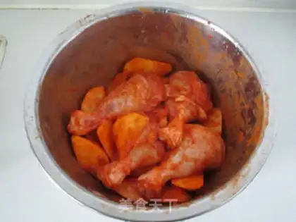 Make Potato chicken leg step 3