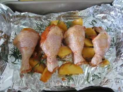 Make Potato chicken leg step 5