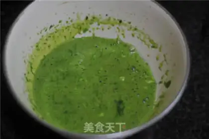 Make A spinach cake roll step 5