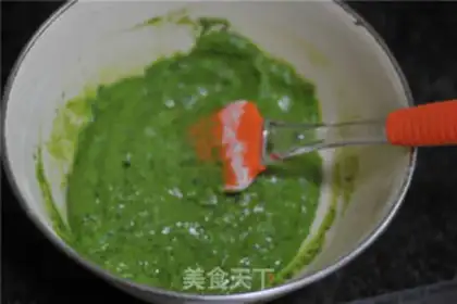 Make A spinach cake roll step 7