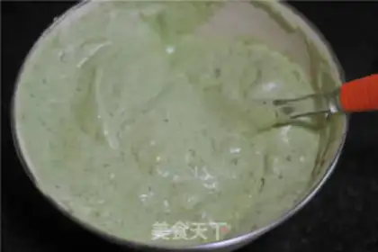 Make A spinach cake roll step 8