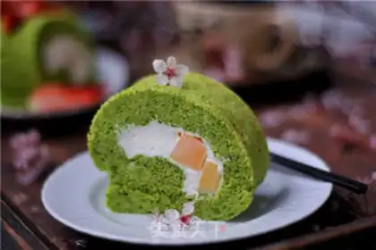 Make A spinach cake roll step 13