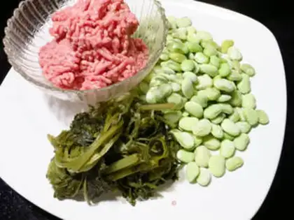 Make Snow pickles, soy sauce step 2
