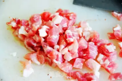 Make Seafood squid sauce step 1