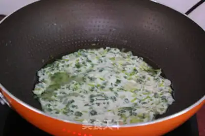 Make Wild onion pancakes step 5