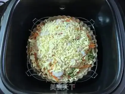 Make Shrimp bacon pizza step 7