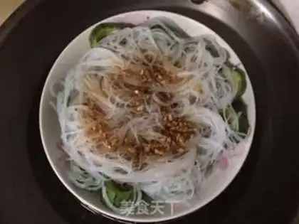 Make Garlic fan silk melon step 4