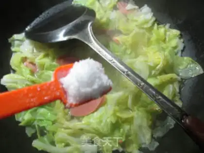 Make A ham intestines fan step 4