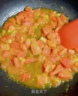 Make Italian roeller tomato fried eggs step 3