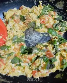 Make Italian roeller tomato fried eggs step 6