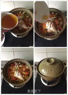 Make Chicken soup with mushrooms step 5