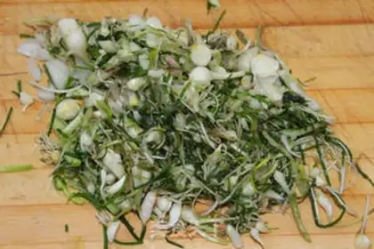 Make Wild onion egg sauce step 2
