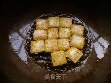 Make Red burning tofu step 2