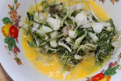 Make Wild onion egg sauce step 3