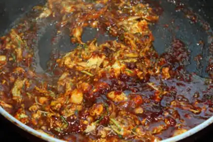 Make Wild onion egg sauce step 7