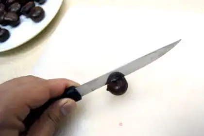 Make Baked chestnuts step 1