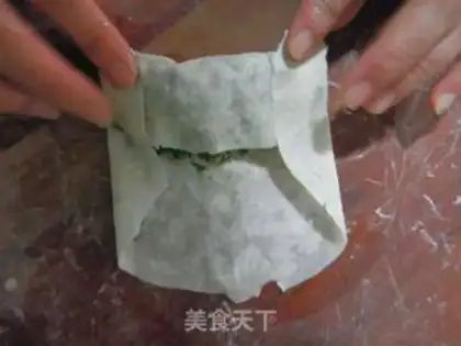Make "Spring rolls of cash." step 9