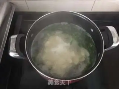 Make Scrambled tofu soup step 4
