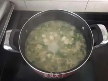Make Scrambled tofu soup step 6
