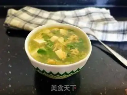 Make Scrambled tofu soup step 7