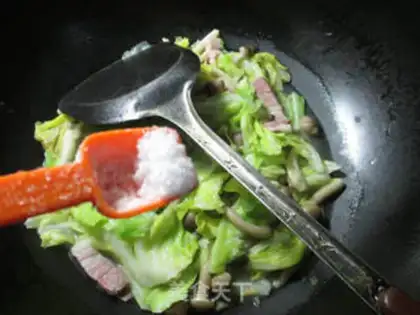 Make Chestnut crab-flavored cabbage step 5