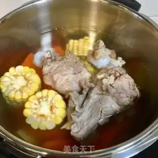 Make Carrot corn hog soup step 3