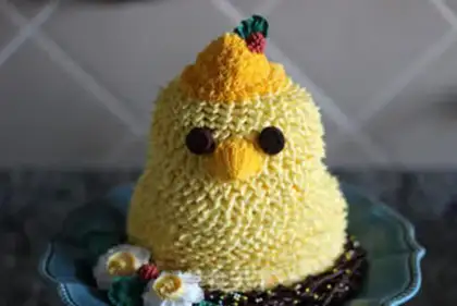 Make Cake of chickens step 15