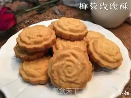 Make Coconut roses step 8