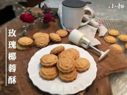 Make Coconut roses step 10