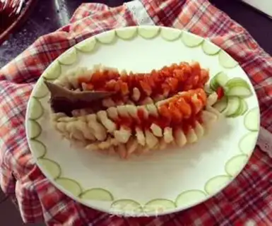 Make Tomato squirrel fish step 19